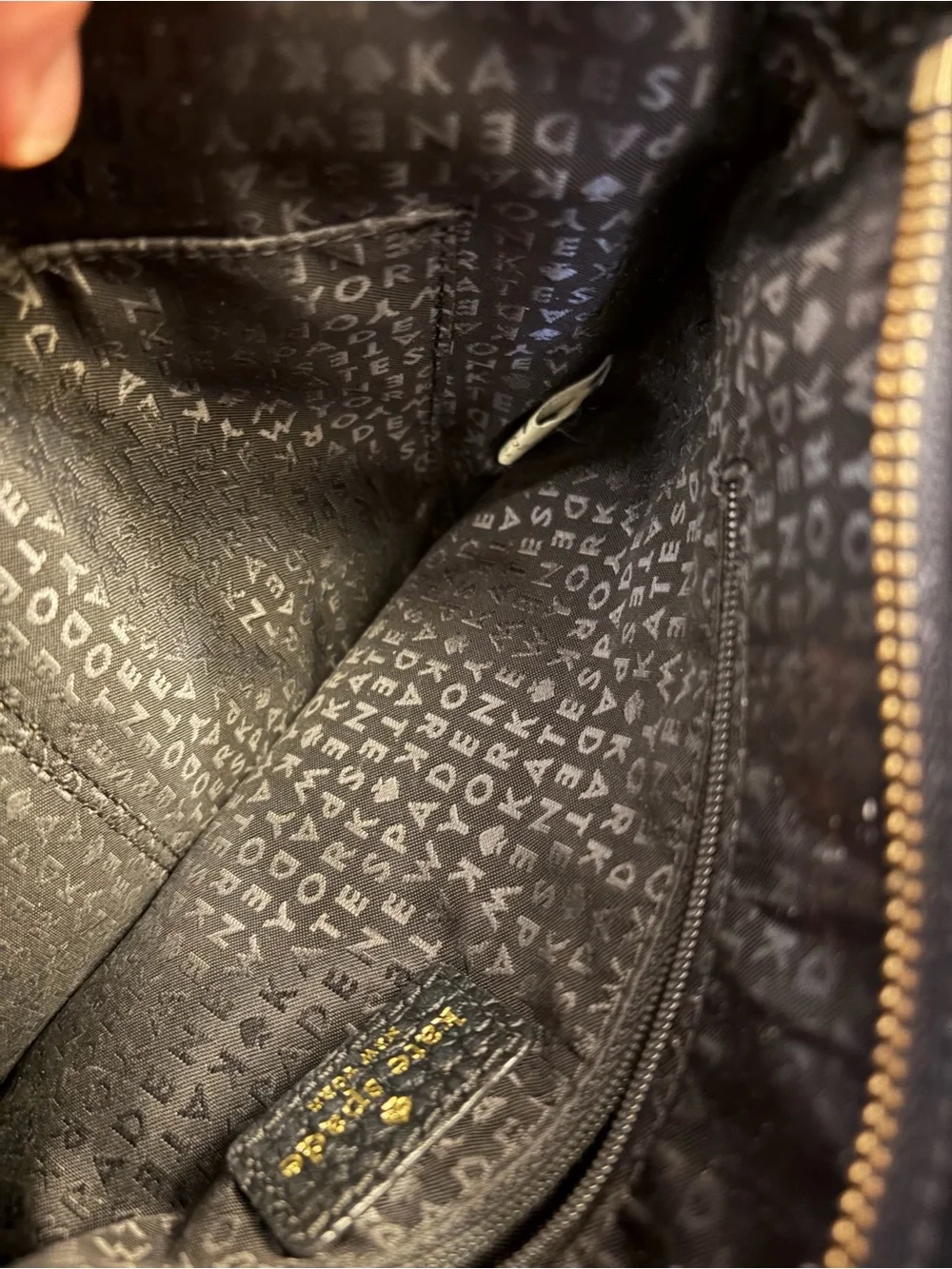 Kate Spade Bay Street Cora Black Pebbled Leather Crossbody Bag Purse